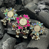 Stunning Silver Minted Queen Victoria Coin Oxidised Necklace