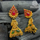 Stunning Triangular Gold Plated Jhumka