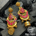 Stunning Tribal Designed Silver Gold Plated Chandbali