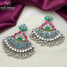 Superlative Antique Kundan Oxidised Chandbali