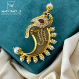 Nail With Peacock Design