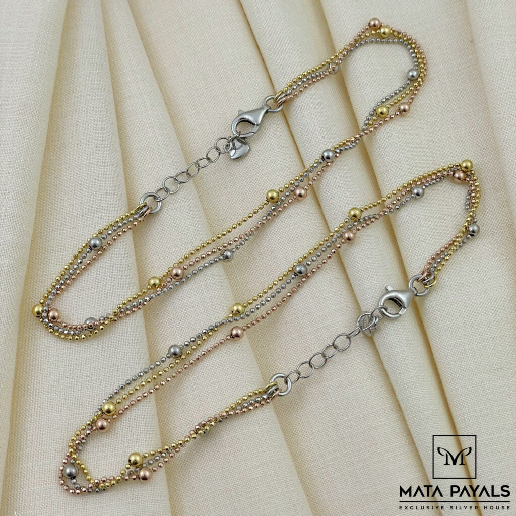 Three Tone Anklet