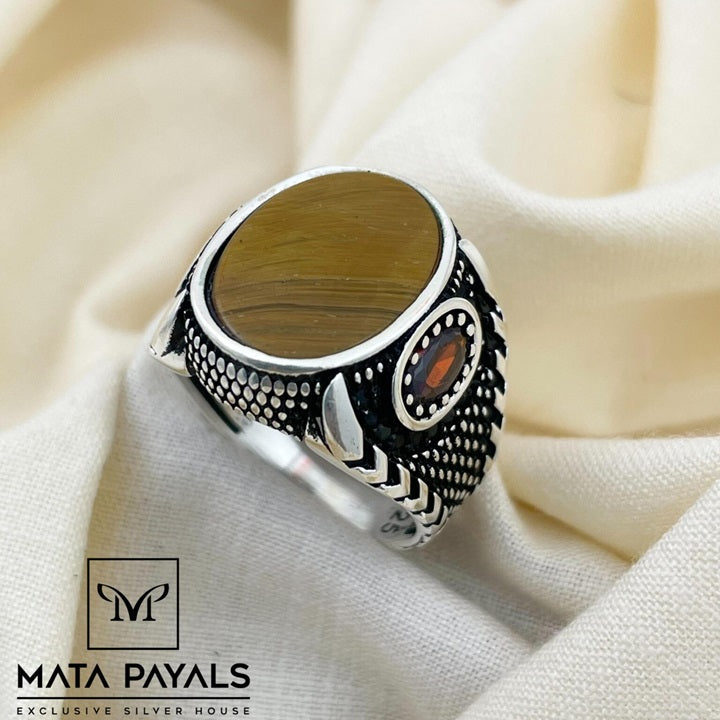 Tiger Eye Stone Ring