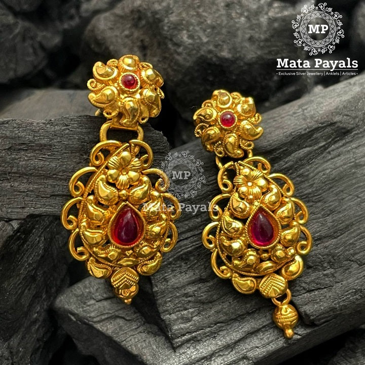 Traditional Mango Gold Plated Earing