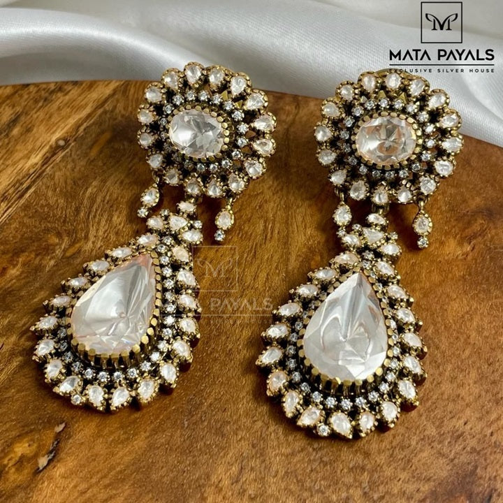 Traditional Wear Moissanite Earing