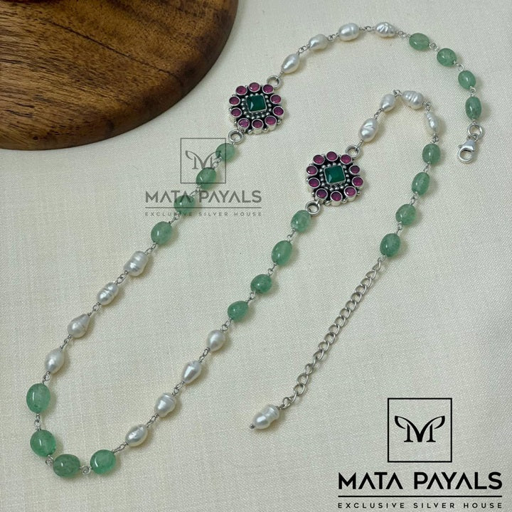 Trending Ethnic Oxidised Neck Chain