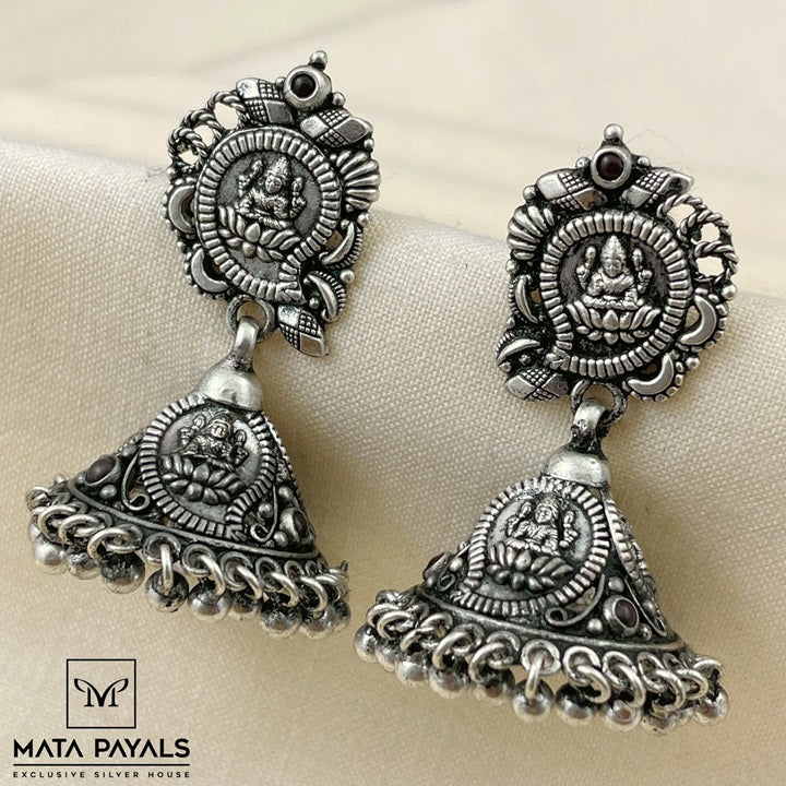 Devine Lakshmi Oxidized Jhumka