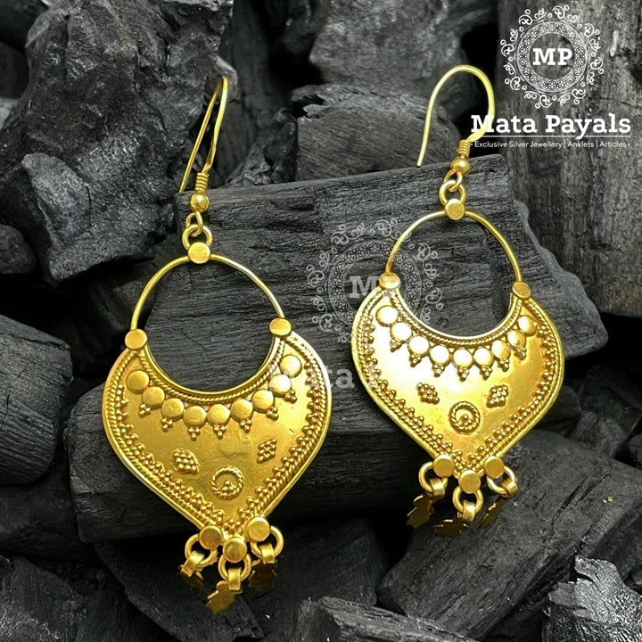 Tribal Designed Gold Plated Earings