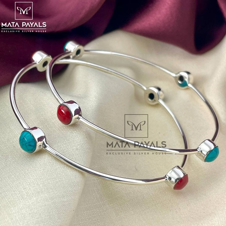 Turquoise Coral Bangle