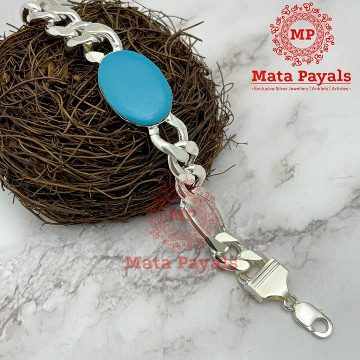 Turquoise Heavy Figaro Bracelet
