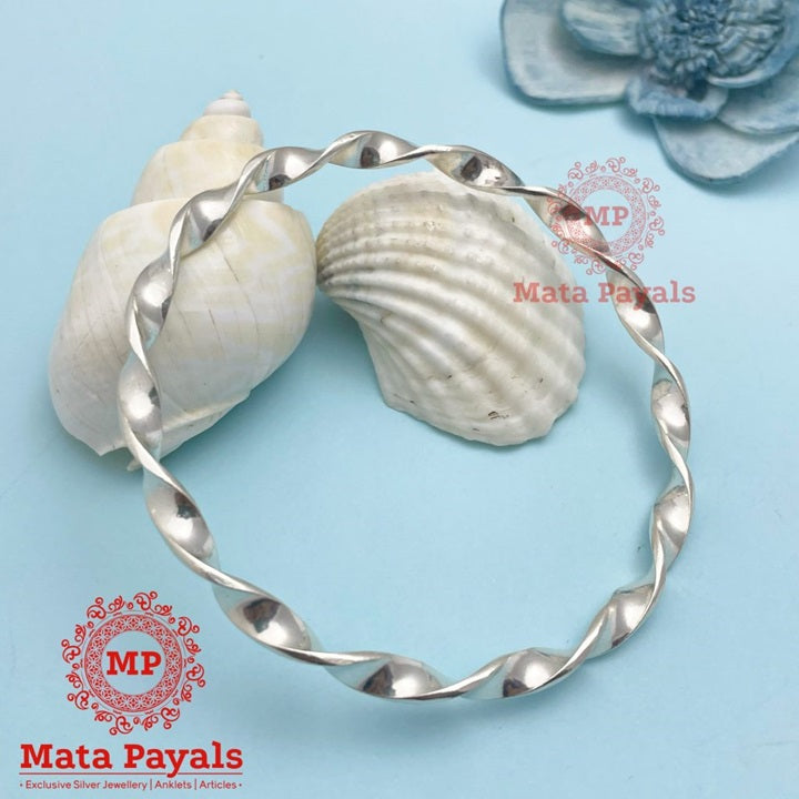 Twisty Silver Kada