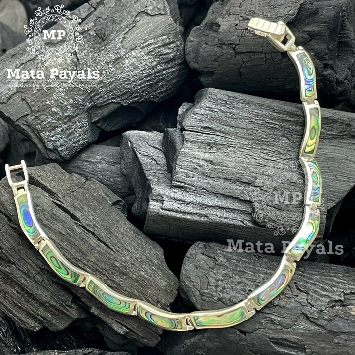 Unique Wavy Women’s Stone Bracelet