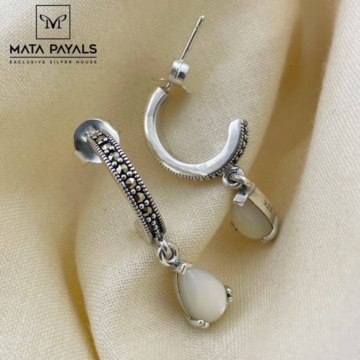 Glamorous Marcasite Hoop