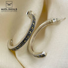 Gleaming Marcasite Hoop