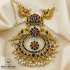 Adorable Gold Polish Peacock Pendant 