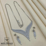 Zircon Party Wear Pendant Set