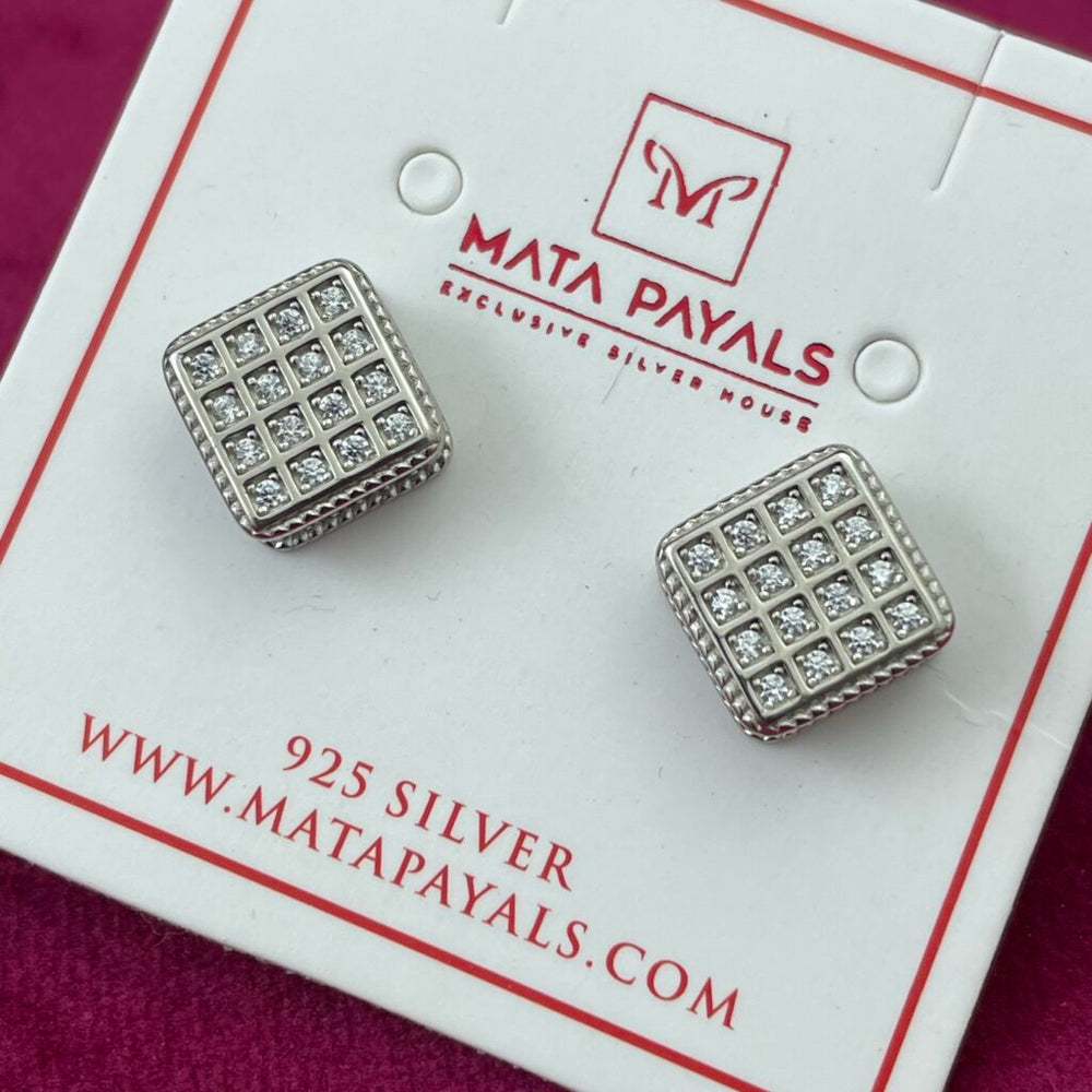Zircon Square Stud