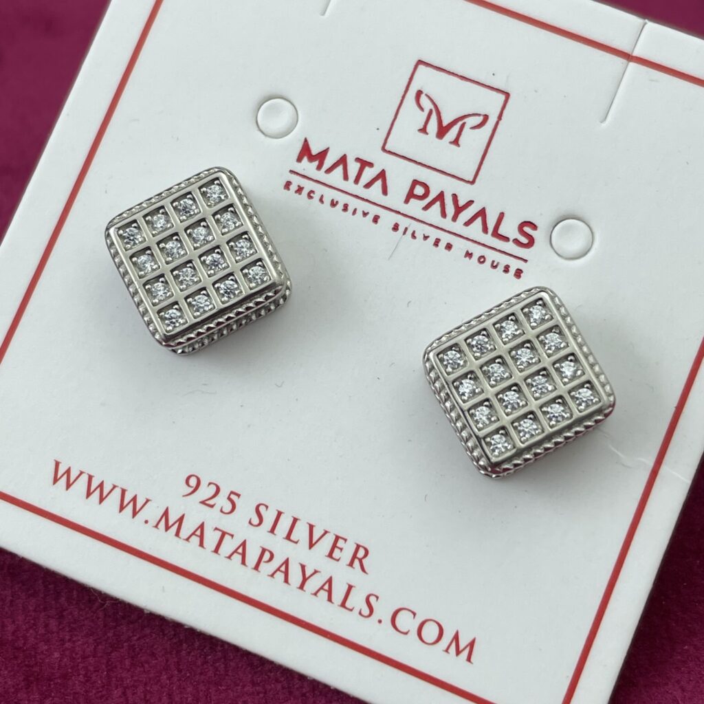 Zircon Square Stud