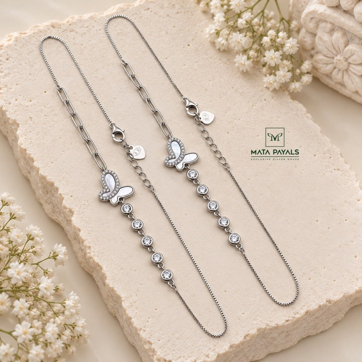 MOP Butterfly Anklet